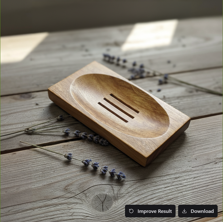 Premium Natural Wooden Soap Holder – Anti-Slip, Quick-Dry & Eco-Friendly Design