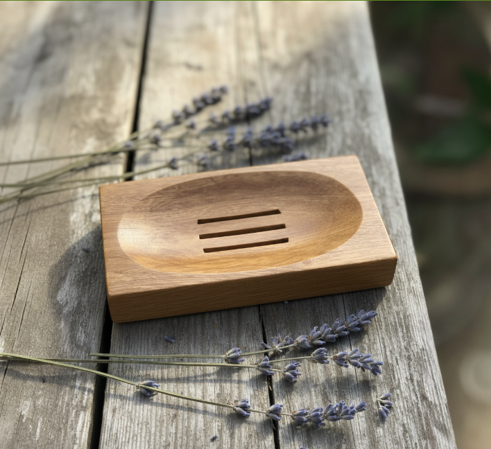Premium Natural Wooden Soap Holder – Anti-Slip, Quick-Dry & Eco-Friendly Design