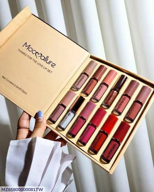 Glossy Finish Lip Gloss &amp; Lipstick Pack of 12