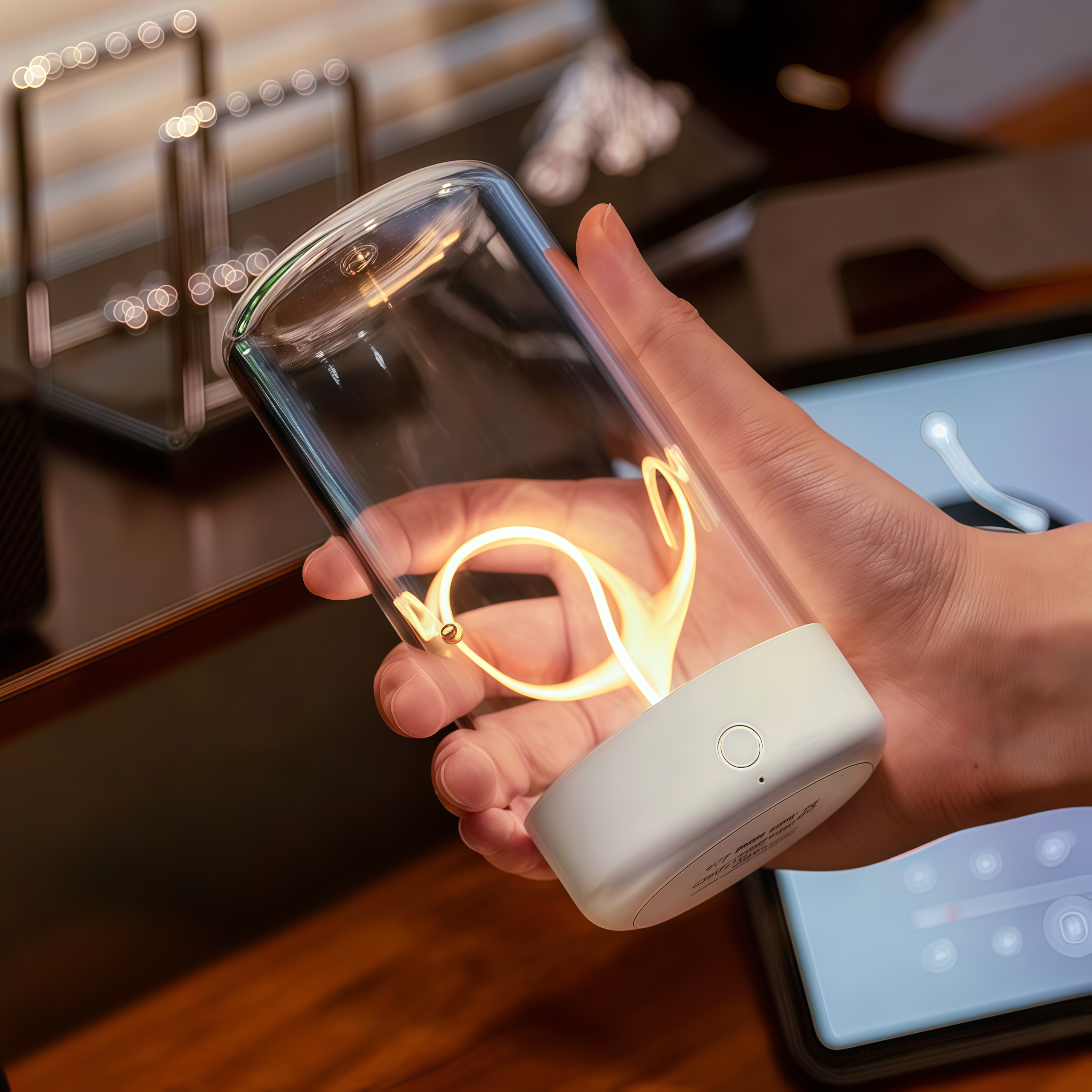 Magnetic LED Ambient Lamp – Flexible & Rechargeable