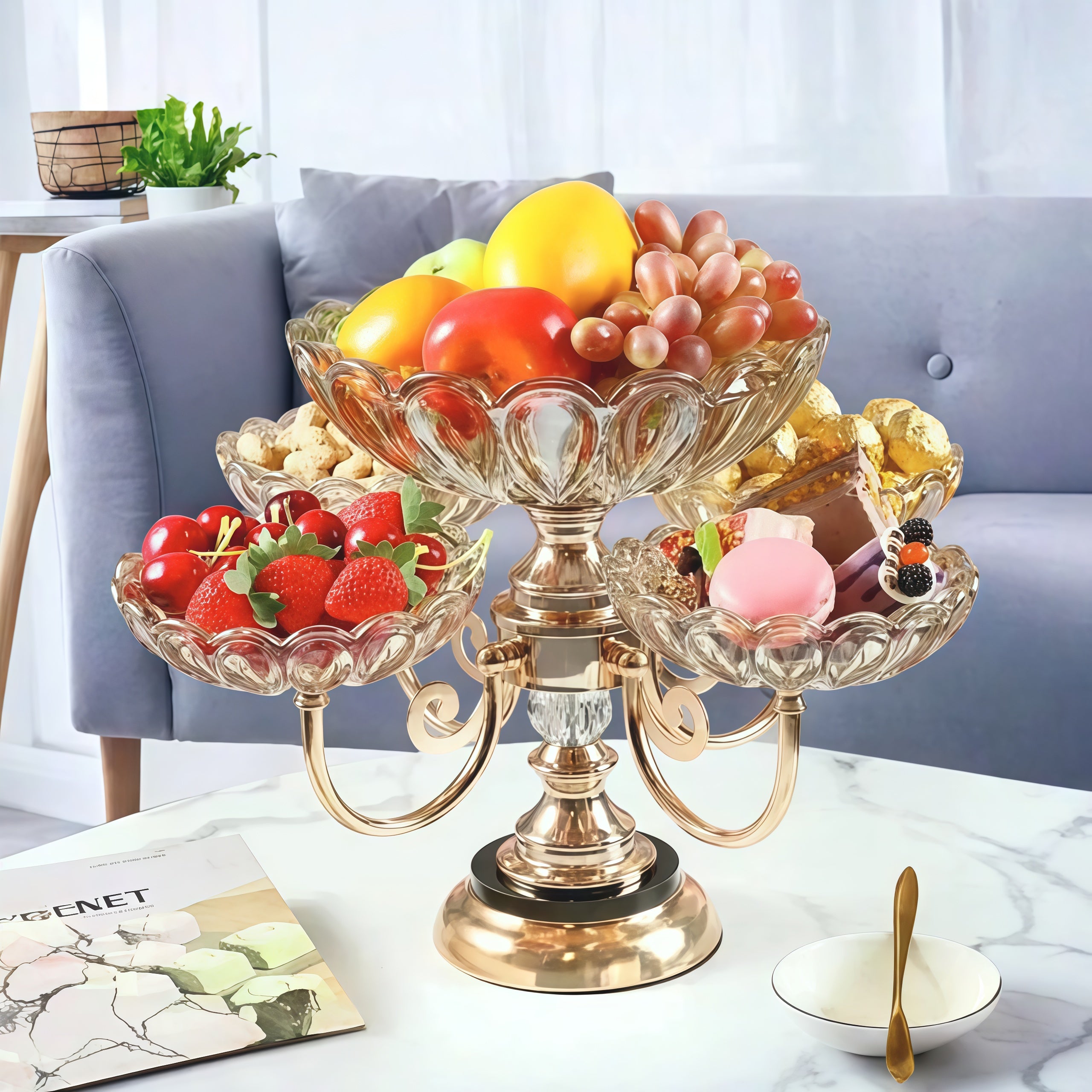 Elegant Multi-Layer Acrylic Display Stands – Modern Home Décor