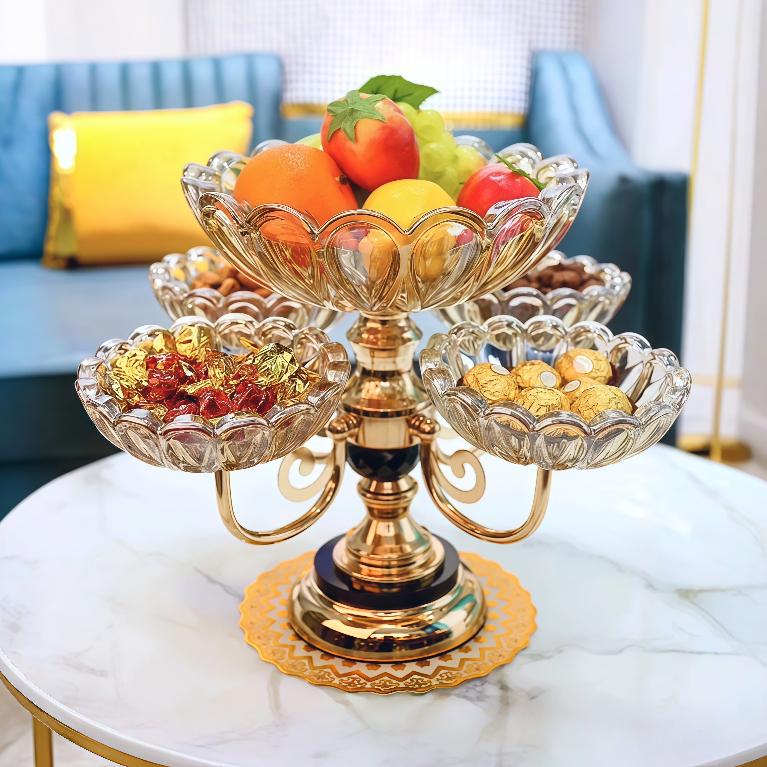 Elegant Multi-Layer Acrylic Display Stands – Modern Home Décor