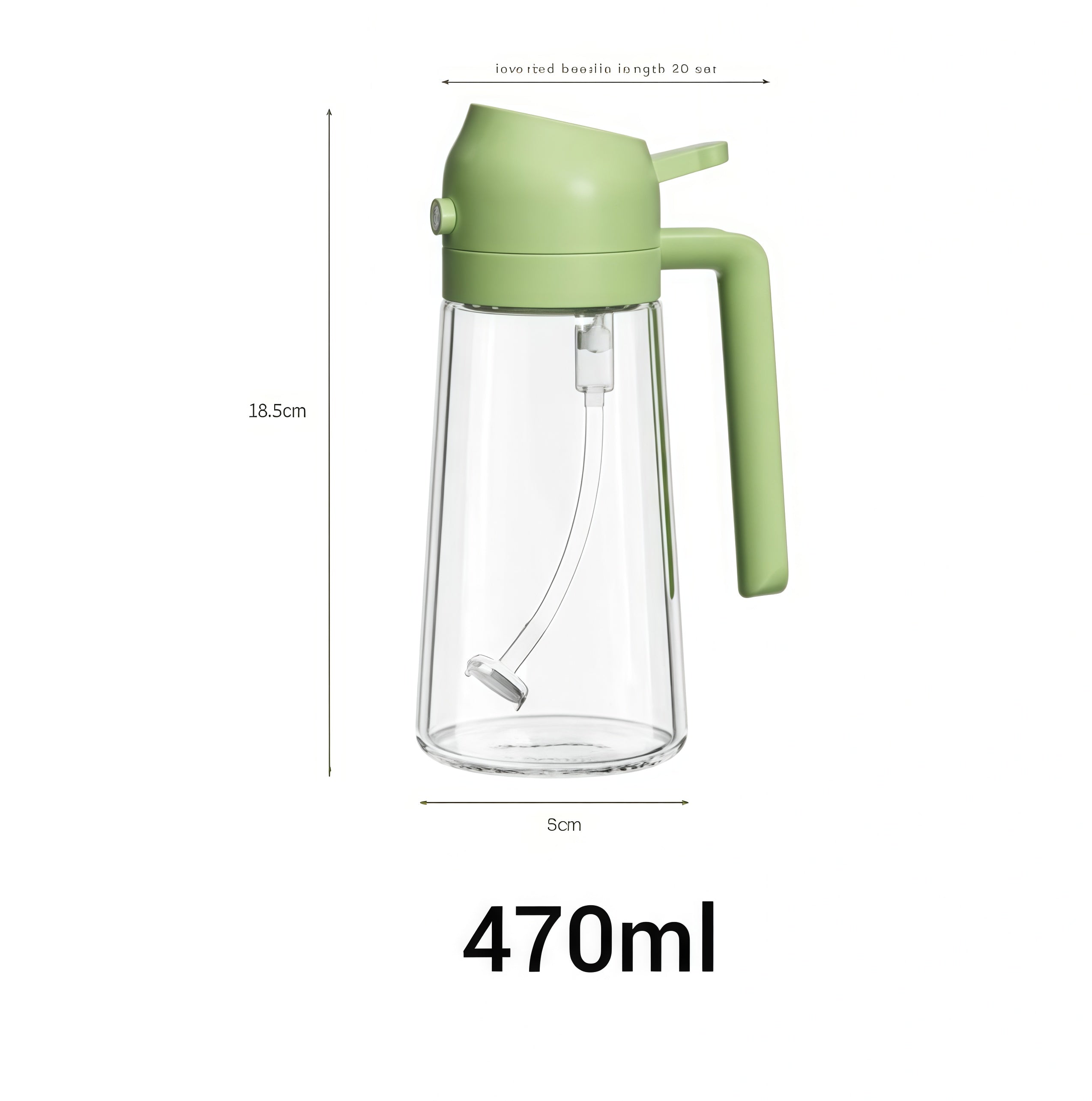 Leak-Proof Glass Oil Spray & Pour Pot for Smart Cooking