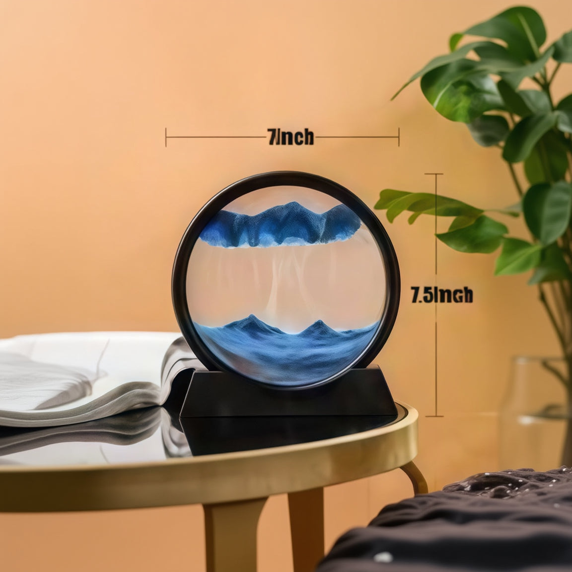 3D Moving Sand Art Frame – Relaxing Sandscape Motion Decor for Home & Office