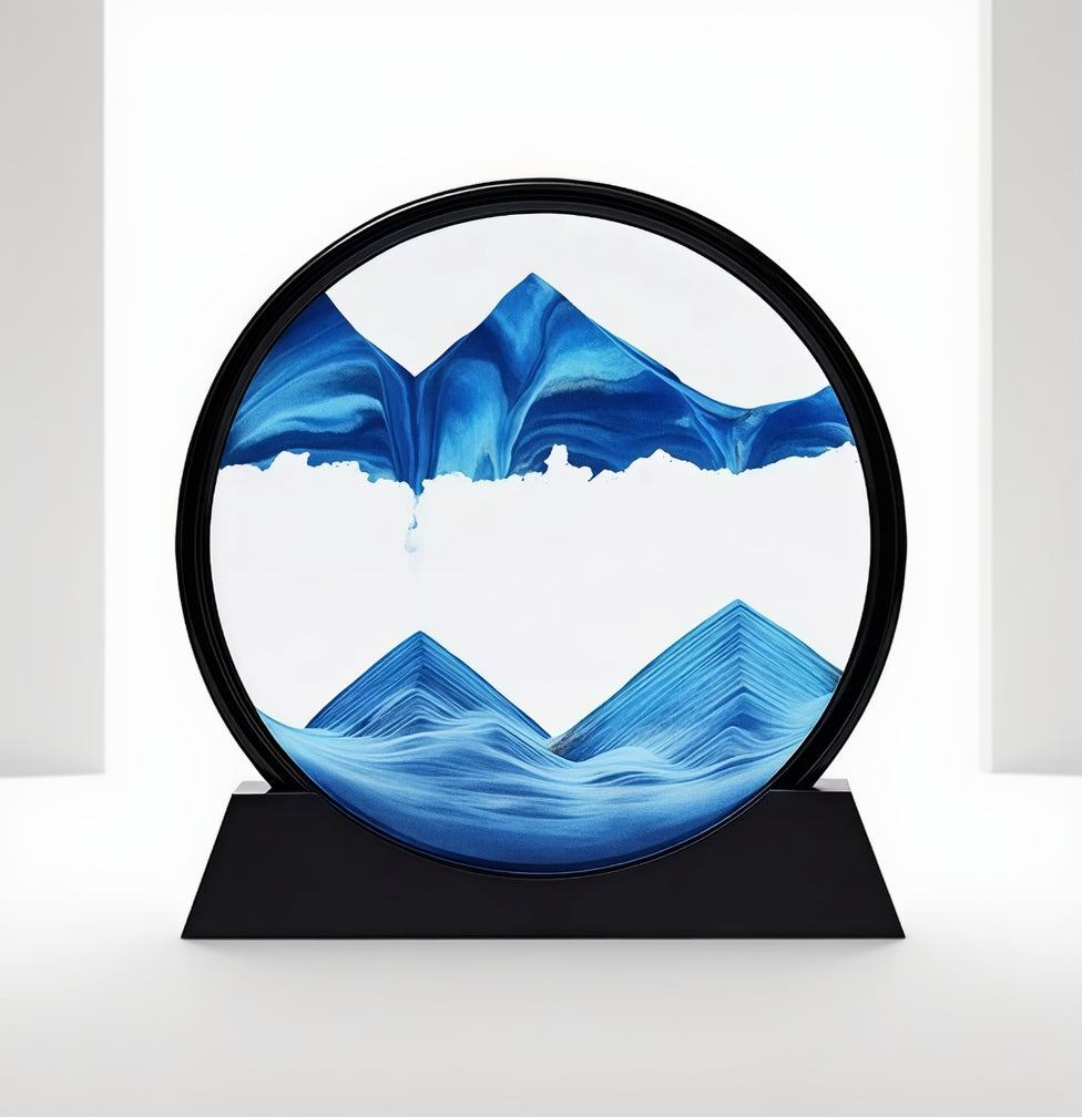 3D Moving Sand Art Frame – Relaxing Sandscape Motion Decor for Home & Office