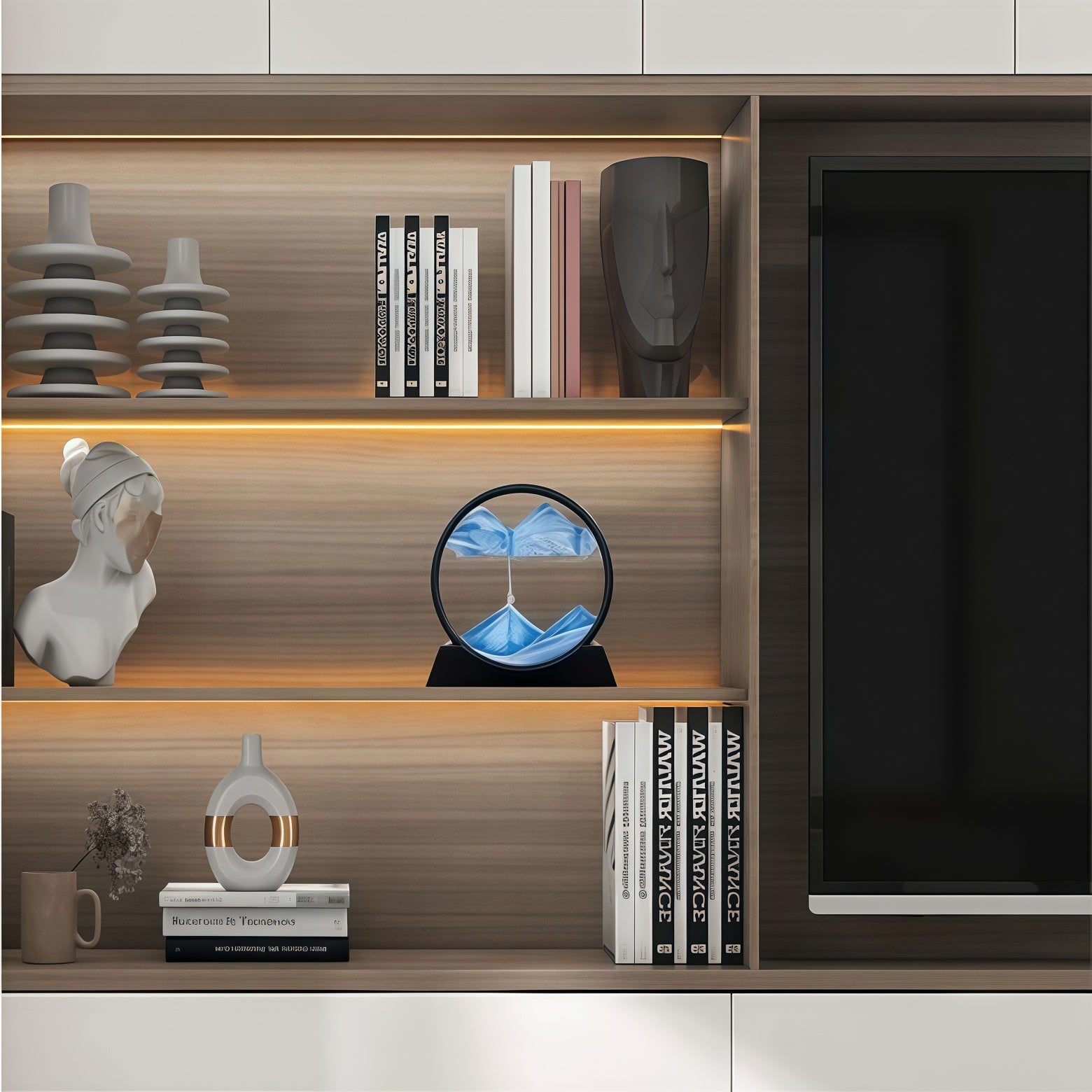 3D Moving Sand Art Frame – Relaxing Sandscape Motion Decor for Home & Office